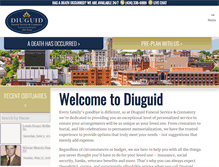 Tablet Screenshot of diuguidfuneralservice.com